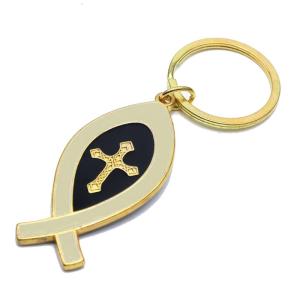 Crucifix Jesus Christ for Key Buckle Metal Jesus Fish for Key Chains Jesus for Key Rings Religious Door Car for Key Hol