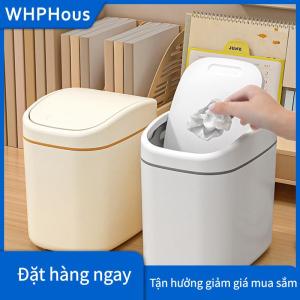 WHPHous Máy Tính Để Bàn Thùng Rác Có Thể Nhỏ Nhỏ Thùng Rác Có Thể Nhựa Thùng Rác Với Lắc Bìa Cho Nhà Văn Phòng Chất Thải Thùng Hộ Gia Đình Làm Sạch