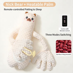 Baby Soothing Palm Baby Patter for Sleep Remote Control 3 Gear Adjustable Automatic Patting Sleeping Pillow