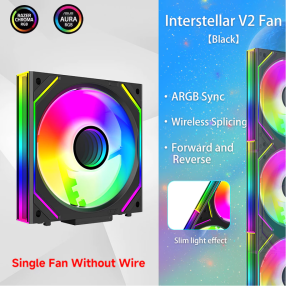 Jungle Leopard Interstellar V2 ARGB 3Pin PWM 12cm Fan / Building Block Fan / Magic Fan / PC Case Fan ( 120 x 120 x 25 )