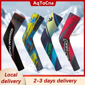 [COD] AqToCna Ship within 24 hours Sunscreen Ice Silk Sleeve UV Sun Protection Cooling Anti-Slip Arm Sleeves Men Women Outdoor Sport Cycling Sleeve