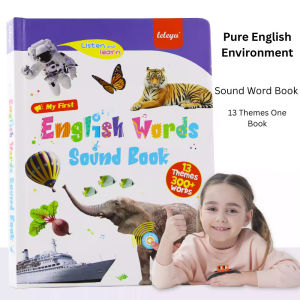 Buku Suara Bahasa Inggeris Mainan Pendidikan Awal Buku Belajar Bercakap Untuk Kanak Kanak 300 Perkataan Pure English Sound Word Book Talking Learning Toy For Kids With 300 Words Early Education Educational Book 纯英文单词点读发声早教书会说话的有声书儿童认知小百科学习玩具 B085