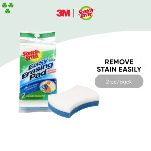 3M Scotch Brite Disposable Easy Erasing Cleaning Pad 2/Pack 7.5x6x3cm Remove Markers