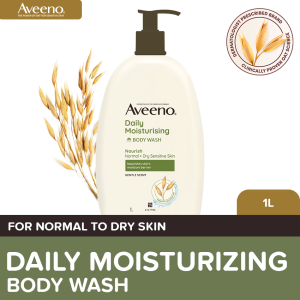 Aveeno Daily Moisturizing Body Wash 1L - Bodywash for Normal to Dry Skin Sensitive Skin