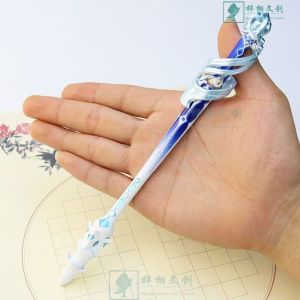 Game  Focalors Furina Splendor of Tranquil Waters Metal Signature Pen Kawaii 0.5mm Anime Cartoon Gel Pen Neutral Pen School Writing Supplies Gift