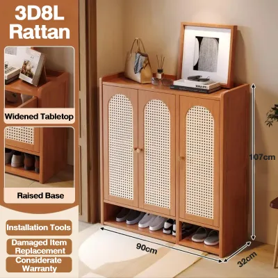 Bamboo Shoe Cabinet Breathable shoe rack organizer Bamboo shoe storage box organizer