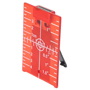 Magnetic Floor Target Card Plate with Bracket Inch Metric Scale Laser Level Tool