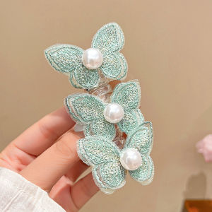 Butterfly Telephone Coil Hair Tie Fashion Ponytail Hair Rope Braided Butterfly Telephone Scrunchies