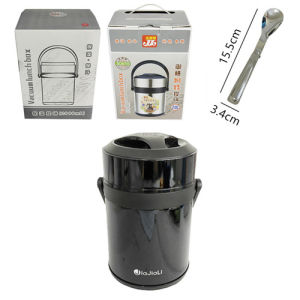 Food3 Layers Food Thermos with 2 Compartment Vacuum Insulated Stainless Steel Food Jar with Insulated Lunch Bag for Adult and Kids