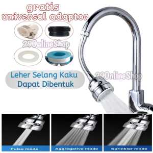 sambungan leher kaku adaptor kran dapur faucet booster adapter keran hemat air washtafel kamar mandi