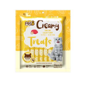 ขนมแมวเลีย รสทูน่าหอยเชลล์ PET815g*30 เสริมด้วยวิตามินทอรีน DHA Omega 6 และ E พร้อมส่ง