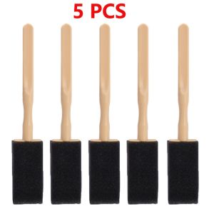 【WOKEN】กระจังแปรงทำความสะอาดฟองน้ำระบายอากาศแอร์รถยนต์10ชิ้นช่องใส่แปรงทำความสะอาดภายในรถที่ปัดฝุ่น