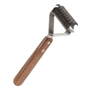 HamshMoc Pet Dog Brush Undercoat Rake Deshedding Tool for Dogs Cats Long Haired Fur Dog Comb Detangler Grooming