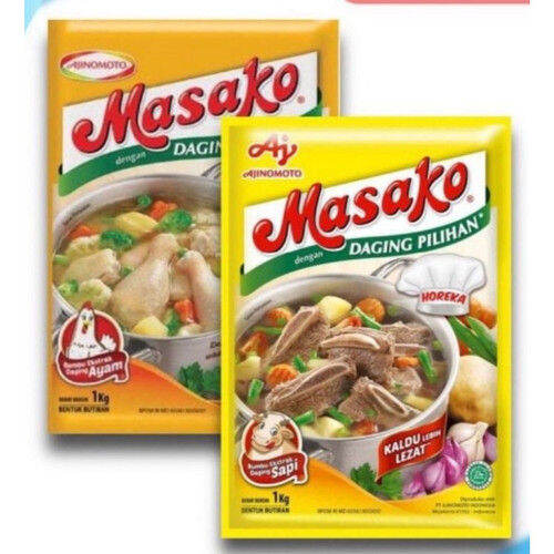 Masako Ayam 1 Kg 500 Gr 250 Gr 100 Gr 9 Gr / Masako Sapi 1 Kg 250