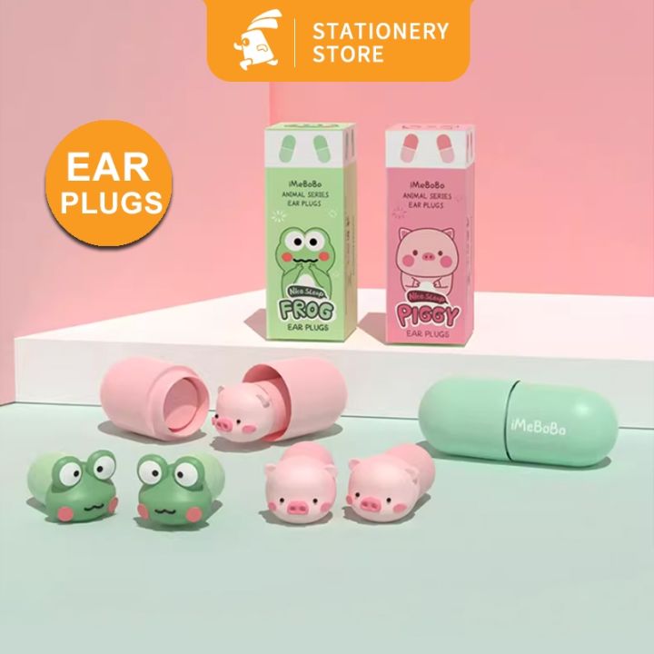 Penutup Telinga Ear Plug Pelindung Penyumbat Kuping Peredam Suara Safety EarPlug/tidur Penutup Telinga-Rabbit Stationery