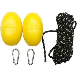 30 ft. Marine Rope Tow Line Anchors Marker Buoy Practical Buoy Ball Float Leash with Hook Boats Accessories