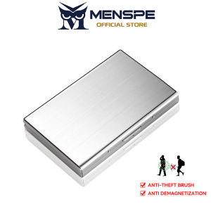 MENSPE Men Women Card Wallet Multi-Functional RFID Wallet Portable Stainless Steel Card Box Multi-Card Position ID Credit Cards Holders