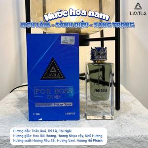 [Chính Hãng] Nước Hoa Nam For Boss Lavila 75ml - Nước Hoa Việt Dành Cho Người Việt (Mua 1 Tặng 1)