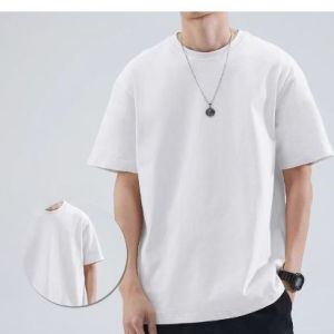 [ใหม่ล่าสุด]2026เสื้อยืดคอกลมแขนสั้น ผู้ชาย สีล้วน สีขาว Ultrasoft Non-Iron  เสื้อยืดคอกลมสีพื้น ไม่ย้วย ไม่หด ไม่ต้องรีด ผ้านุ่ม ไม่ขึ้นขุย