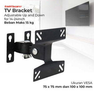 Bracket TV 14-24" Inch Universal Tembok LED LCD Adjustable VESA 100 x 100 W24