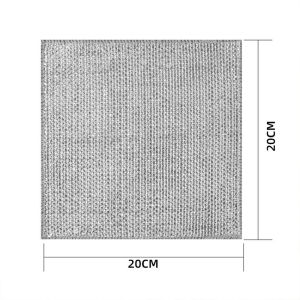 20PCS เหล็กลวดจานผ้าขนหนูไม่ติดน้ำมัน Dishcloth หนาสองด้านทําความสะอาดใช้ใหม่ Rag ล้างจานฟองน้ำทำความสะอาดเตาเครื่องมือสำหรับครัวและห้องรับประทานอาหารผ้าทําความสะอาด