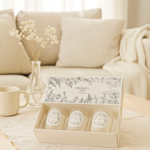 Scented Candle Gift Set of 3 Net Content 180g