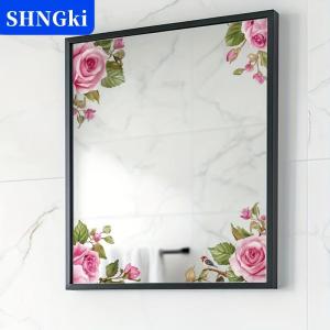 [COD] 🔥🔥🔥SHNGki Mùa Xuân Màu Xanh Lá Cây Lá Và Hoa Tường Dán Glass Sticker Cho Vòi Hoa Sen Cửa Ra Vào Gương Phòng Tắm Kính Tự Dính Có Thể Tháo Rời