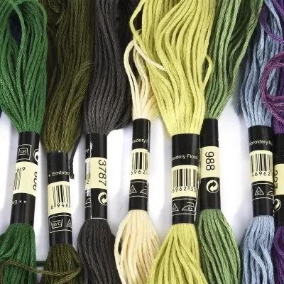 50pcs DMC Cross Stitch Cotton Embroidery Thread DIY Sewing Skeins Craft Knit
