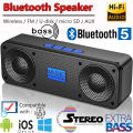 Bluetooth mudah alih 5.0 Pembesar Suara Bluetooth Pembesar Suara Tanpa Wayar BASS Stereo 9D Speaker HiFi Subwufer Bar Bunyi Pemain Muzik Wayarles Kuat Pembesar Suara Luar Pembesar Suara Bluetooth Tanpa Wayar. 