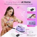 Nail Drill Electric File: 40000RPM Professional E File Kit E File Machine Filer for Shaping, Buffing, Removing Acrylic Gel Nails, Manicure Pedicure Kit with 12Pcs Nail Bits, Home Salon Use. 