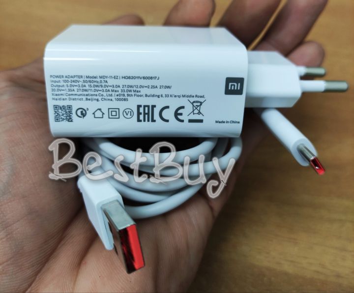 COD Charger Xiaomi MDY-11-EZ 33W For Xiaomi Redmi Note PRO