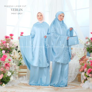 Mukena Dewasa Traveling 2in1 Premium Silky Daily Lasercut Verlin