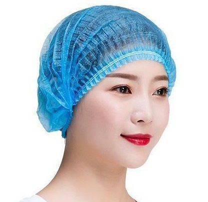 100Pcs Hair Net Hat Bouffant Cap Disposable for Kitchen Food