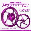 BOM RANGSIT BOMX  SABER CNC MAGS MIO SPORTY/SOULTY/MIO I 125/M3/CLICK 125/150/BEAT FI 14S 6 SPOKES. 