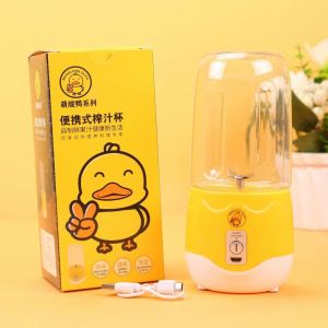 Máy Xay Sinh Tố Con Vịt Vàng 400ml Xay Củ Quả Sạc USB Máy Xay Cầm Tay Đa Năng