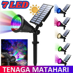 COD Lampu Taman tancap Dinding solar tenaga surya Waterproof 7 LED RGB 200 Lumens 1.6W - TS-G0102
