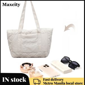 Autumn Winter Womens Quilted Tote Bag with Spacious Design and Comfortable Shoulder Strap
