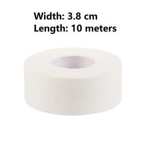 White Elastic Sports Cotton Tape Non Maximum Compression Support 100%/Kinesiology Bandage Wrap/Athletic Strapping Roll 6