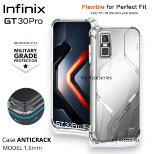 Anti CRACK BENING INFINIX GT 30 PRO 20 10PRO SMART 10 10+ Plus + Softcase AIRBAG SHOCKPROOF Silicone TPU BENING Clear THIN Soft Case Silikon Silikone Tranparent Transparan Glossy Anticrack Banting Jatuh Scracth Cover Pelindung Kamera ORIGINAL Ori 4G 5G