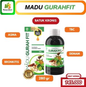 Madu Gurah Fit Obat Flu Batuk Gurahfit Obat Herbal Sakit Tenggorokan Sesak Nafas Sinusitis Asma TBC