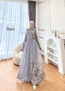 Zahira1808 Raihana 4 Gamis Bahan Ceruty Baby Doll Dengan Pasmina Import Gamis Murah Trendi Baju Syari Muslim Wanita Ibu Terlaris Baju Pesta Adem Nyaman Di Pakai Real pict Orii