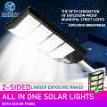 KKSKY Solar Lights With Solar Panel Wall Light Original 2 Side 400W 800W Led Outdoor Waterproof Solar Street Light Motion Sensor Flood Lamp. 