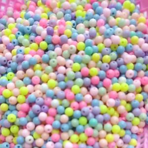 Bán túi 100g hạt nhựa đủ màu đủ kiểu làm handmade trang sức dây đeo khẩu trang