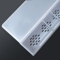 Locaupin Wall Mounted Toothbrush Holder With Drainer And Upside Down Magnetic Transparent Cups Bathroom Shelf Organizer. 