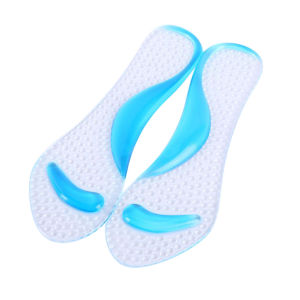 SOFEI 1 Pasang Silikon Sol Lengkungan Pijat Pijat Pijat Transparan Lembut Nyaman Sol Tumit Tinggi