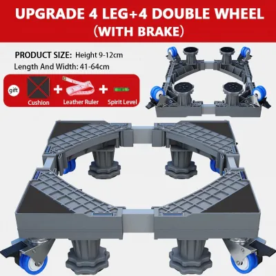 【SG STOCK】Movable Washing Machine Base Refrigerator Stand Roller Base Washing Machine Rack Refrigerator Stand Base With
