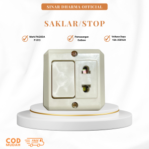 PAGODA OB Engkel Stopkontak / Saklar + Stopkontak P-813