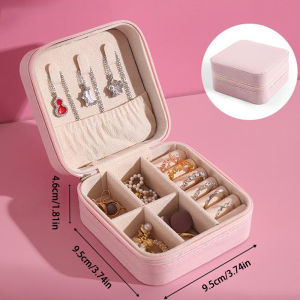 กล่องใส่เครื่องประดับ 4 สีให้เลือก หนัง PU ผ้ากำมะหยี่ กล่องใส่แหวน กล่องใส่สร้อย กล่องใส่ต่างหู