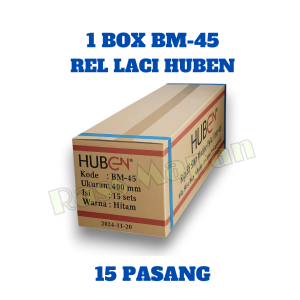1 BOX Rel Laci Double Full Extension Slow Motion SM BM Soft Close Huben 45mm Uk 40cm