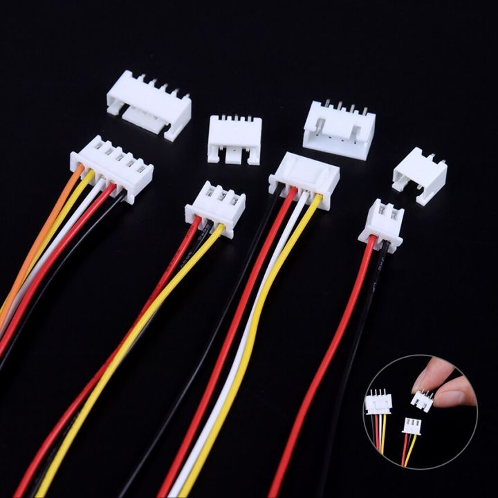 10sets Mini Micro Jst Male Female Connector 2345 Pin Plug With Terminal Wires Cables Socket 